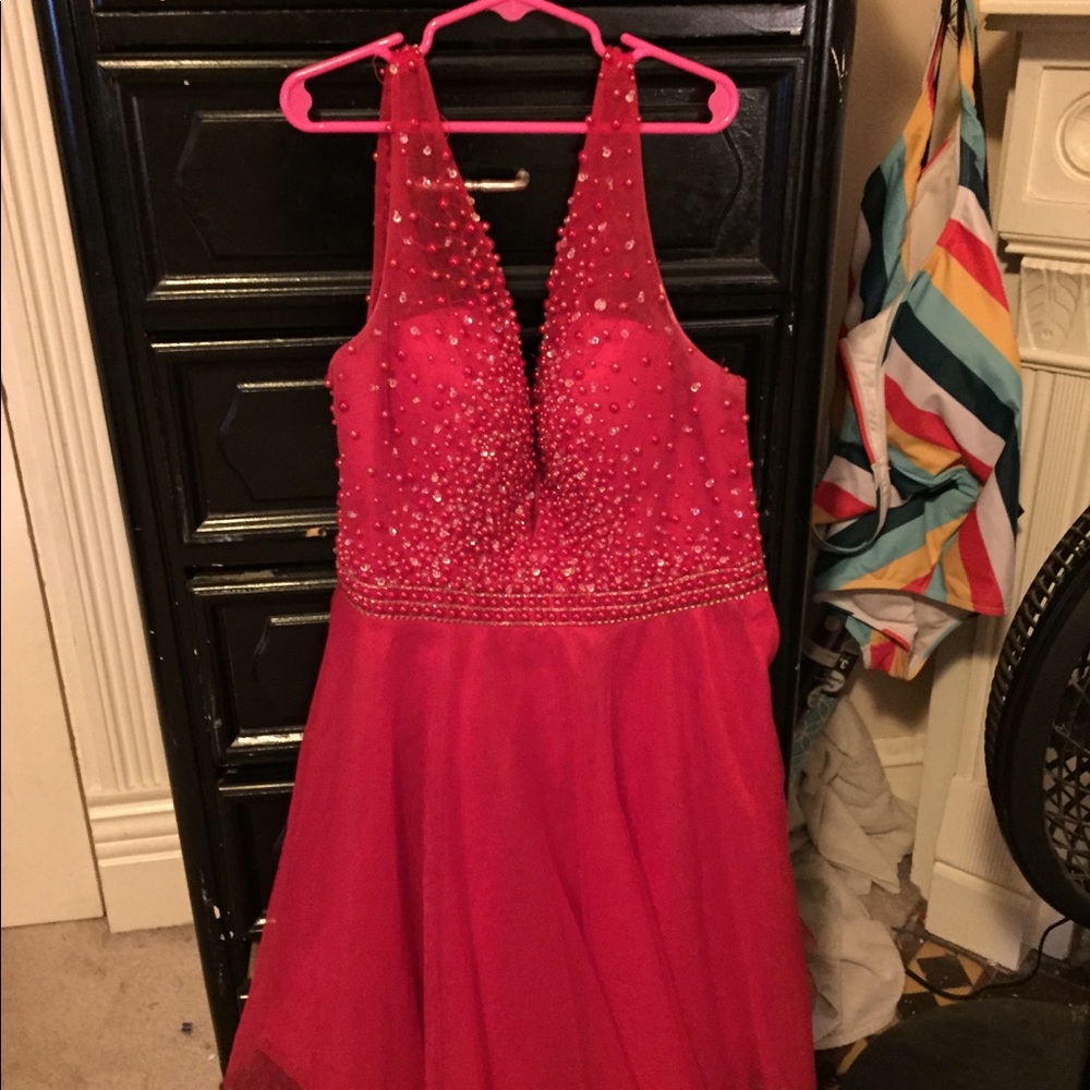 Red homecoming dress